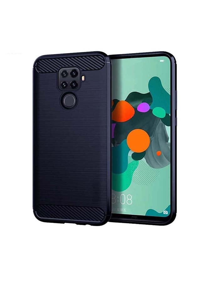 Ozone Carbon Brushed Texture Slim Ultra-Thin Lightweight Flexible Protective Cover For Huawei Mate 30 Lite/Nova 5i Pro Blue