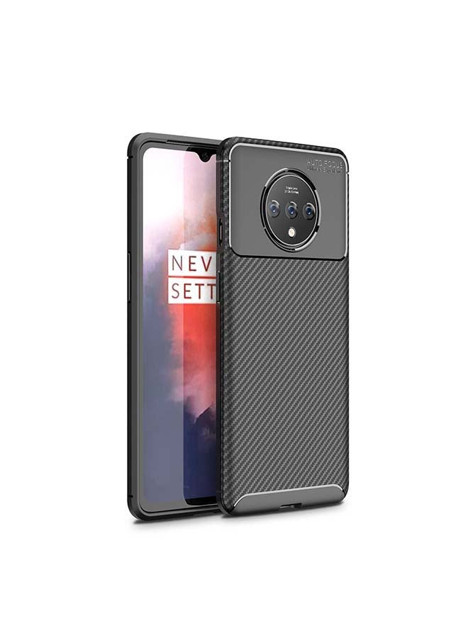 Ozone Carbon Fiber Series Slim Ultra-Thin Lightweight Flexible Protective Cover For OnePlus 7T Black