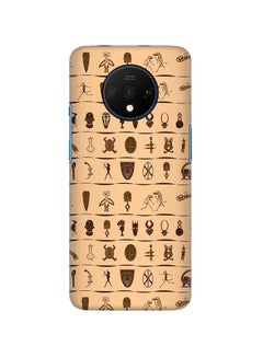 Slim Snap Basic Series Anti-Scratch Customized Mobile Case Cover For OnePlus 7T Tribal Hieroglyphics