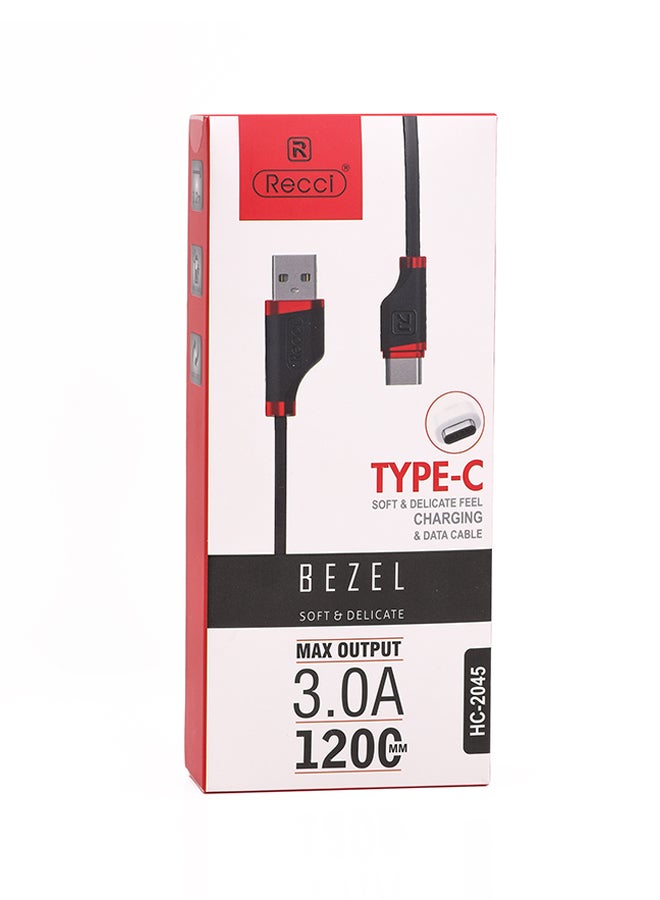 ريتشي كابل نقل بيانات وشحن Type-C رمادي  - Image 2