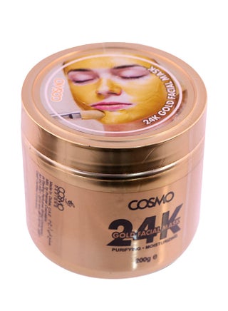 ماسك الوجه24K الذهبي ، 200Gm 165ملليلتر