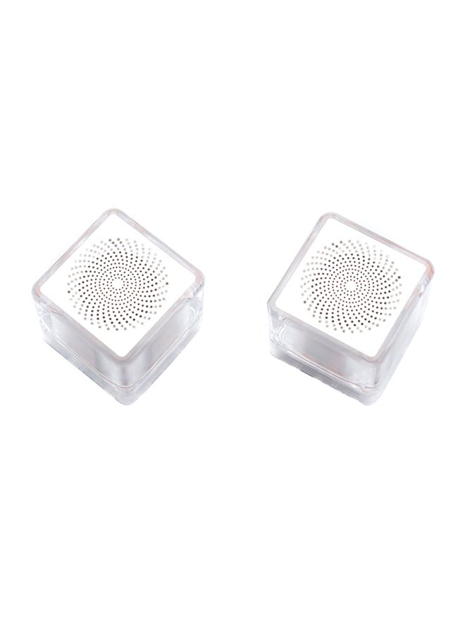 Generic - Yun-Yun Portable Bluetooth Speaker White/Clear - Image 1