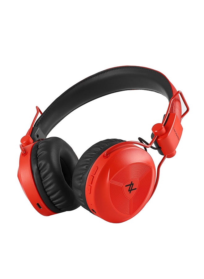 L'avvento Wireless Bluetooth Over-Ear Headphone With Mic Red/Black - Image 1
