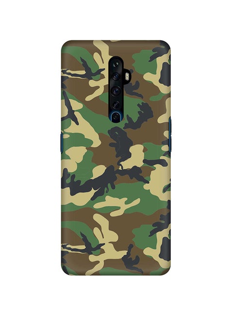 Slim Snap Basic Series Anti-Scratch Customized Mobile Case Cover For Oppo Reno2 Jungle Camo