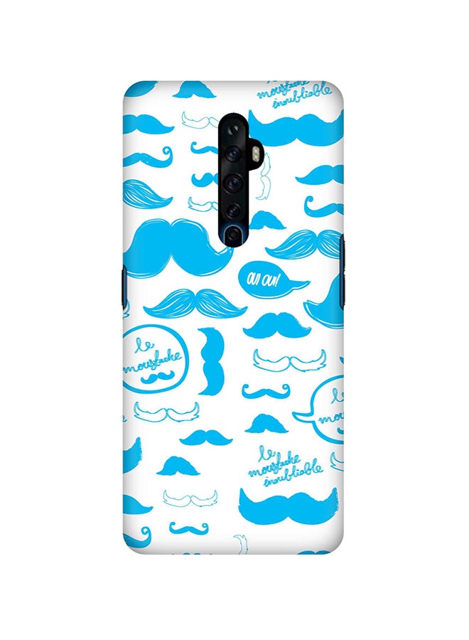 Stylizedd - Slim Snap Basic Series Anti-Scratch Customized Mobile Case Cover For Oppo Reno2 Le Moustache - Image 1
