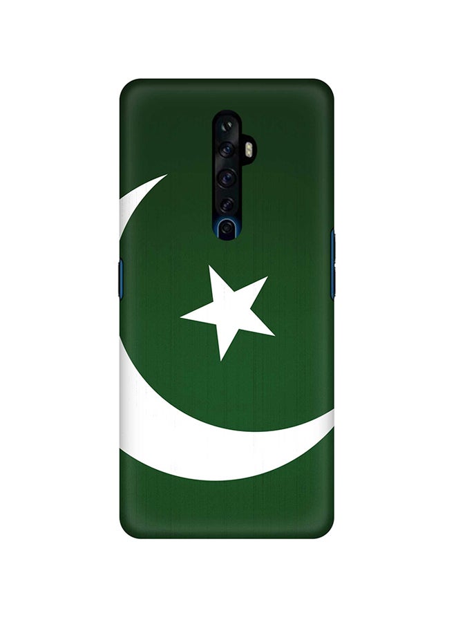 Stylizedd Slim Snap Basic Series Anti-Scratch Customized Mobile Case Cover For Oppo Reno2 Flag Of Pakistan 