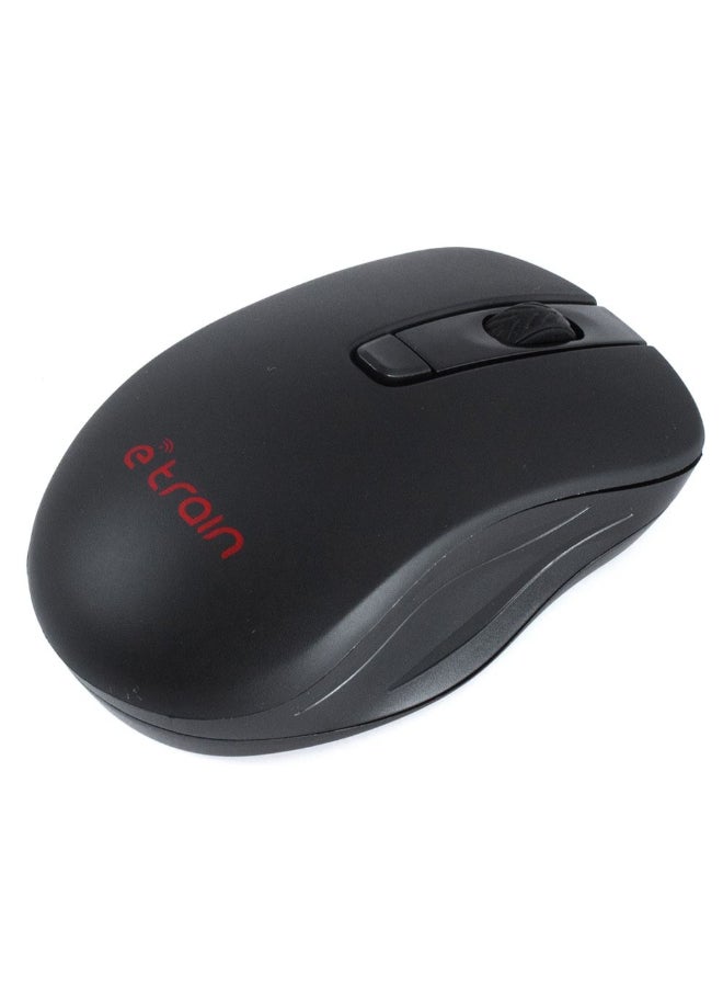 E-Train MO500 Wireless Mouse Black - Image 2