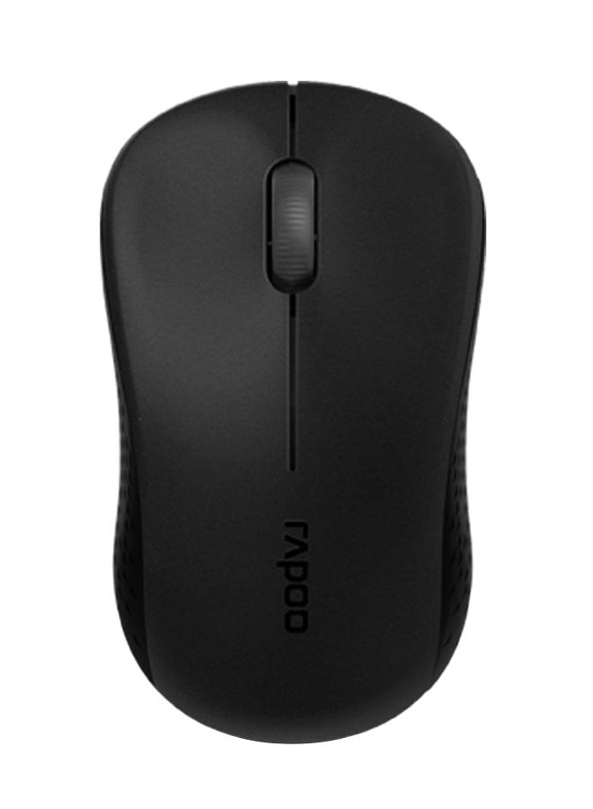 Rapoo M20 Wireless Mouse, 2.4 GHz with USB Nano Receiver, Optical Tracking, Ambidextrous, PC/Mac/Laptop Black