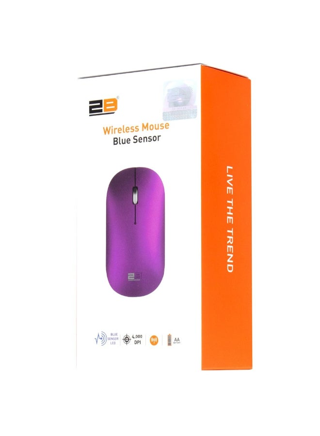 2B MO877 Slim Wireless Optical Mouse Purple - Image 4