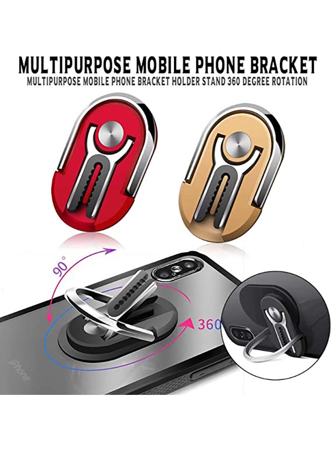 Generic Multipurpose 360 Degree Car Air Vent Grip Mount Stand Rotation Magnetic Finger Ring Phone Holder Bracket Gold  - Image 2