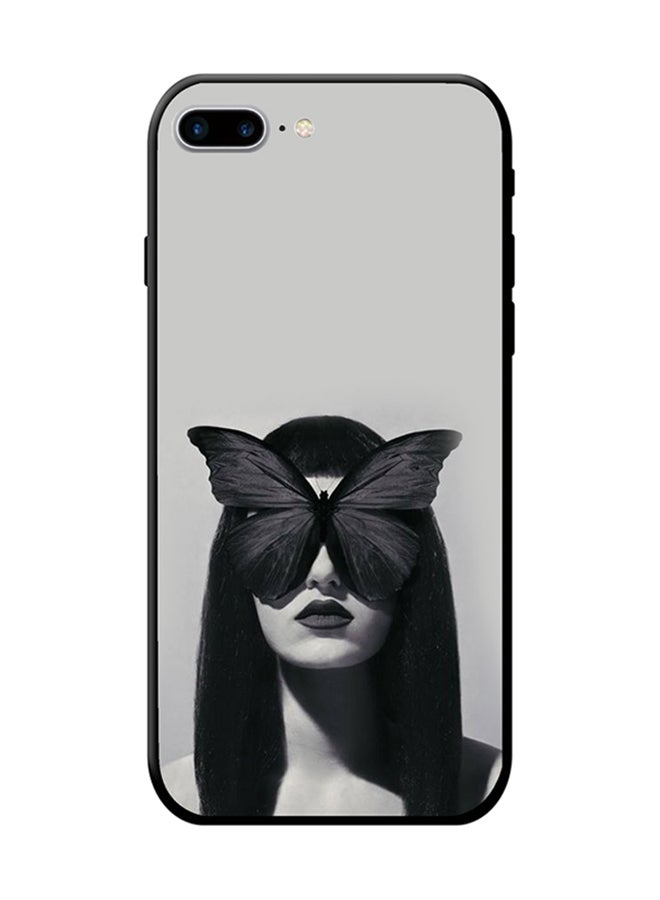 BLACKZ Protective Case Cover For Apple iPhone 8 Plus Black/Grey