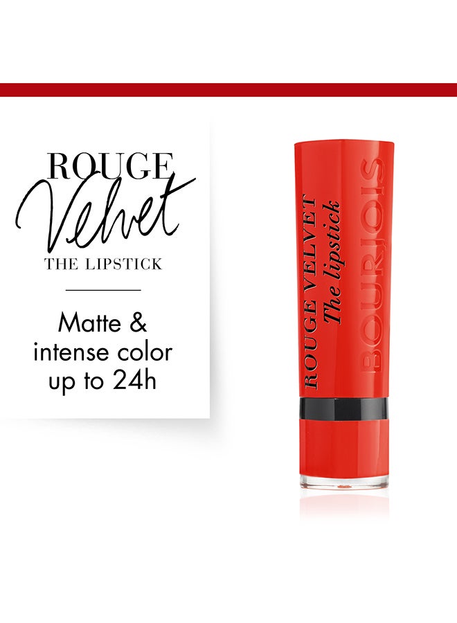 BOURJOIS PARIS Rouge Velvet The Lipstick 2.4 g 07 Joli Carmin’ois  - Image 5