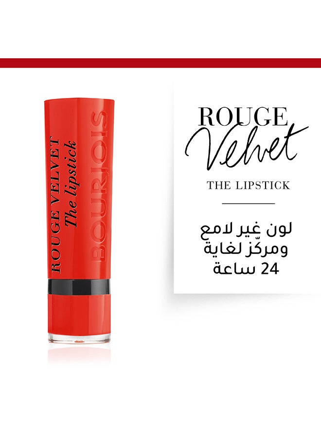 BOURJOIS PARIS Rouge Velvet The Lipstick 2.4 g 07 Joli Carmin’ois  - Image 3