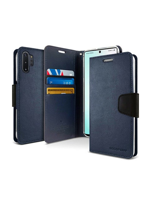 Leather Protective Case Cover For Samsung Galaxy Note 10 Plus Blue