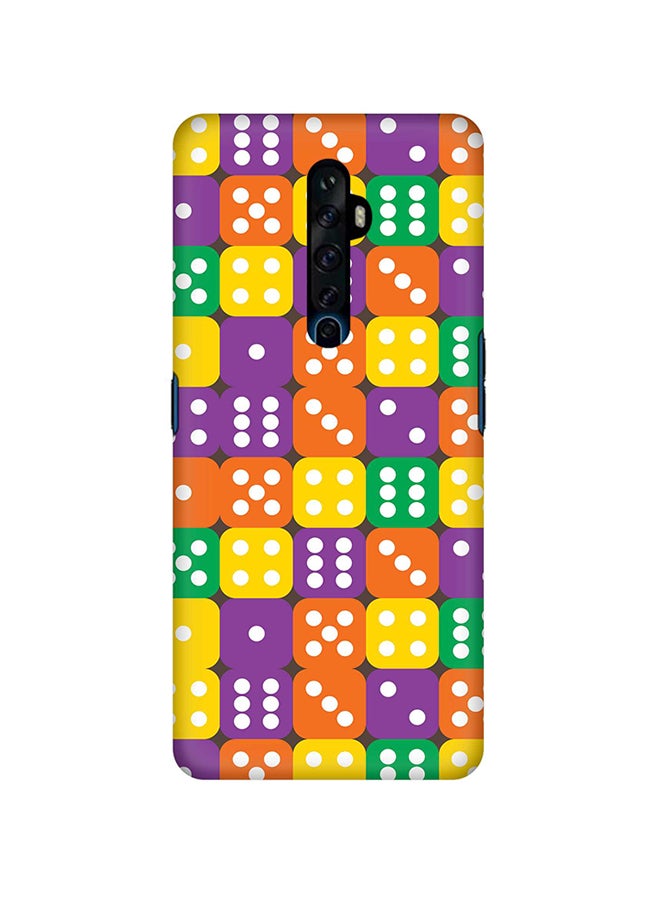 Stylizedd - Slim Snap Basic Series Anti-Scratch Customized Mobile Case Cover For Oppo Reno2 Dice Roll - Image 1