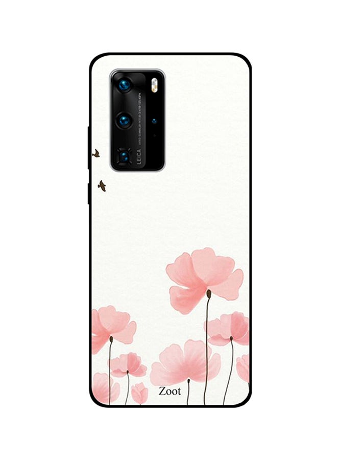 Protective Case Cover For Huawei P40 Pro Pink/White/Black