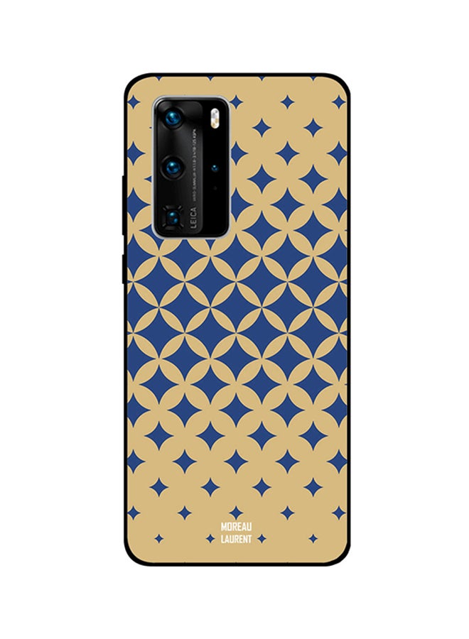 Moreau Laurent Protective Case Cover For Huawei P40 Pro Blue/Brown