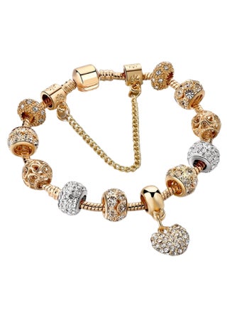 Pulseira Crystal Heart Charm Bracelet - v1588852305/N36033499A_1