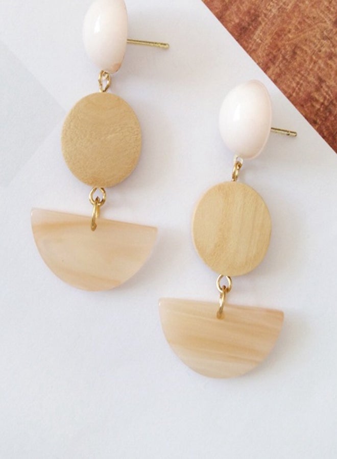 J&J Retro Style Geometric Shape Earrings - Image 2