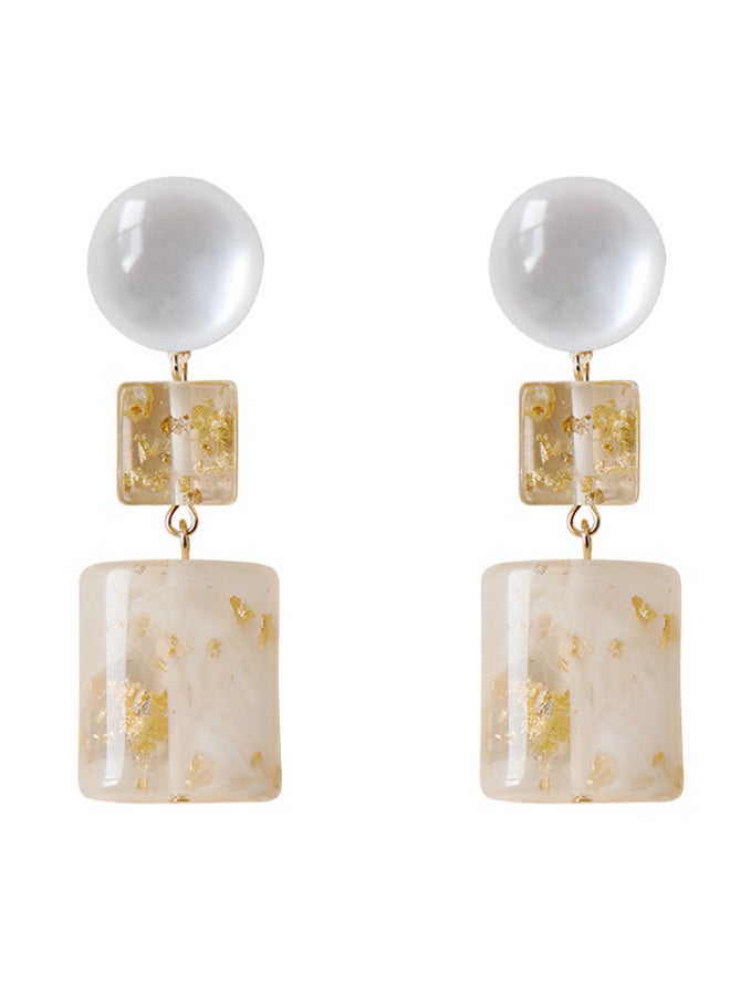 J&J Printed Geometric Shape Earrings - Image 1