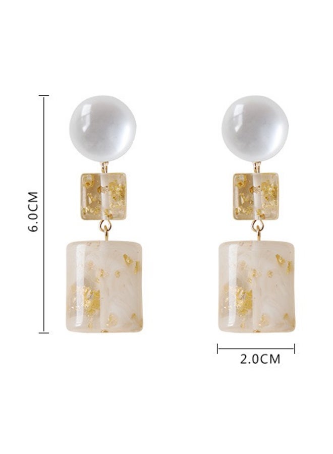 J&J Printed Geometric Shape Earrings - Image 2