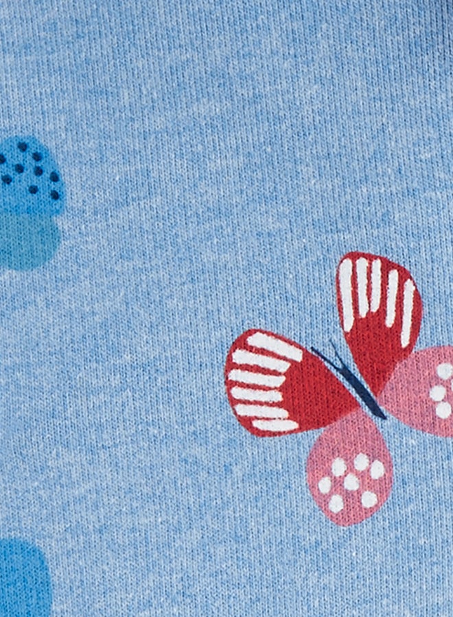 كارترز طقم مزين بطبعة فراشات ومكون من 3 قطع متعدد الألوان - Image 3