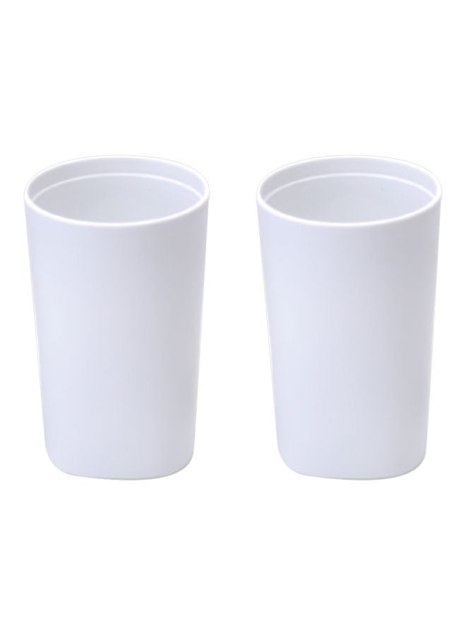 Generic 2-Piece Wash Cup Set White 