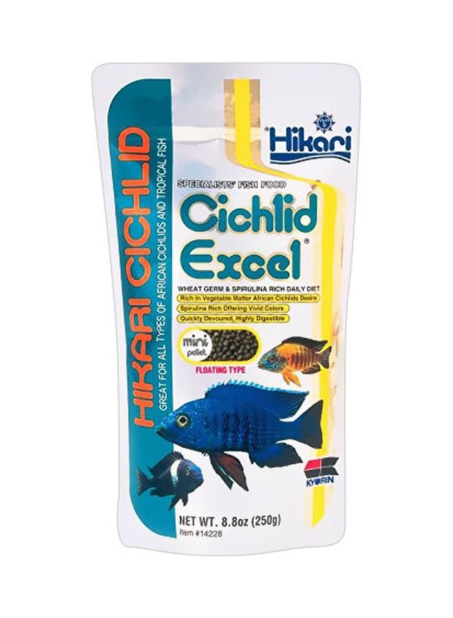 Hikari Cichlid Excel Mini Fish Food Pellet Grey