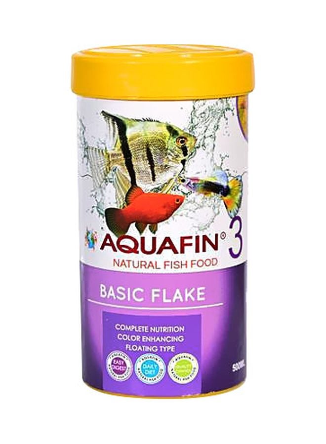AQUAFIN Basic Flack Natural Fish Food 1000ml 