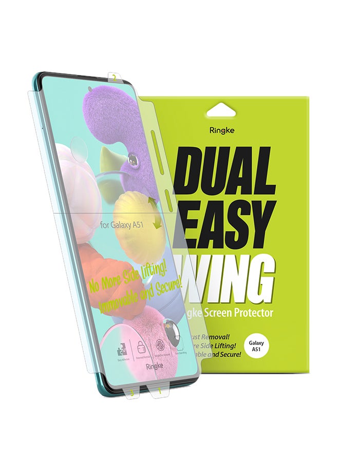 Ringke Pack Of 2 Anti-Dust Protective Film For Samsung Galaxy A51 Clear - Image 1