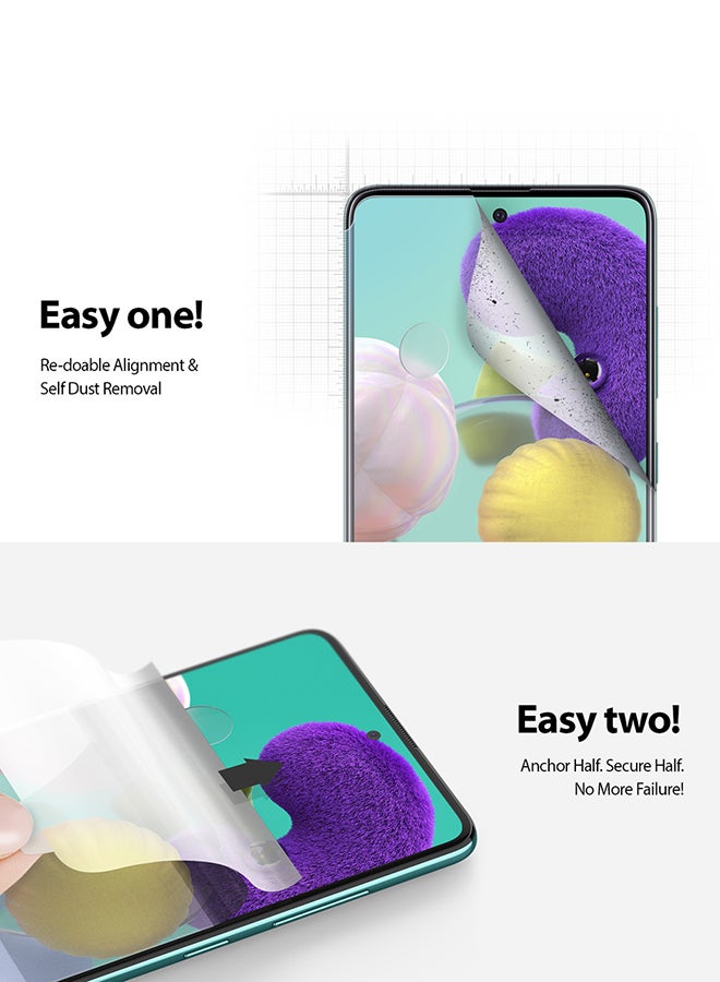 Ringke Pack Of 2 Anti-Dust Protective Film For Samsung Galaxy A51 Clear - Image 4