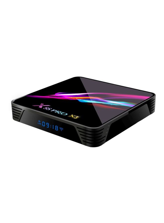 تي في بوكس ذكي بنظام أندرويد  9 طراز X88 Pro X3 V7491UK-32G أسود