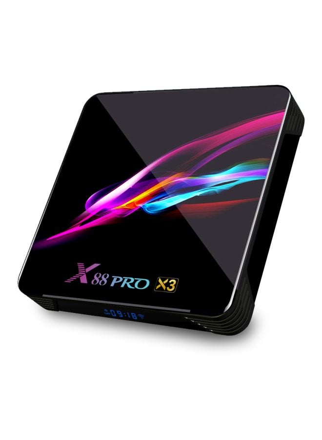 تي في بوكس ذكي بنظام أندرويد  9 طراز X88 Pro X3 V7491UK-32G أسود
