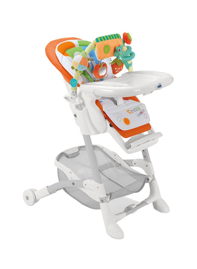 cam Istante High Chair - White/Green/Orange  - Image 1