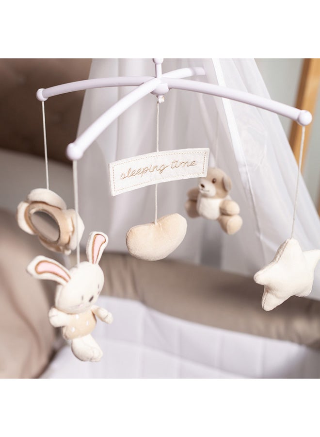 cam - Cullami Co Bed Cradle, Beige, Made In Italy Cradle With Co-Sleeping Function, Suitable For Every Bed, Portable And Convertible Baby Bassinet With Mosquito Net, Baby Bed, Soft Fabric - Image 1