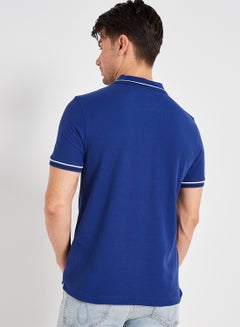 LOTTO Casual L73 Polo T-Shirt Navy  - Image 2