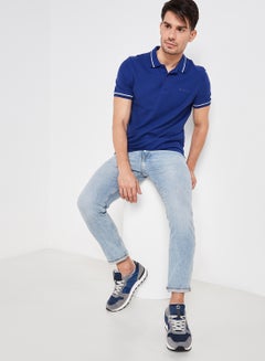 LOTTO Casual L73 Polo T-Shirt Navy  - Image 3