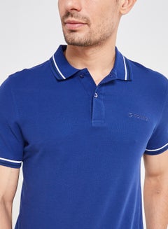 LOTTO Casual L73 Polo T-Shirt Navy  - Image 4