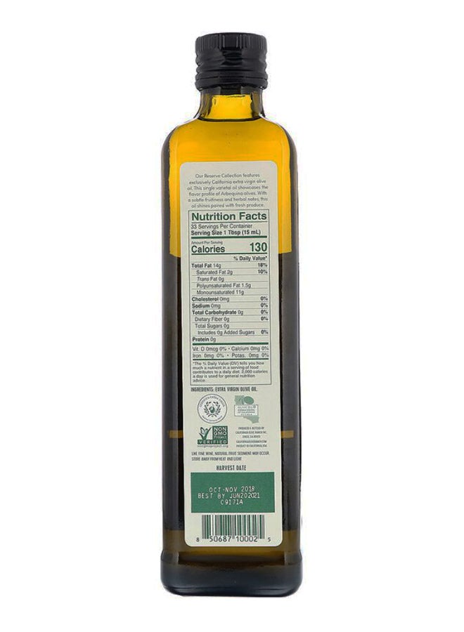 California Arbequina Extra Virgin Olive Oil 500ml - Image 2