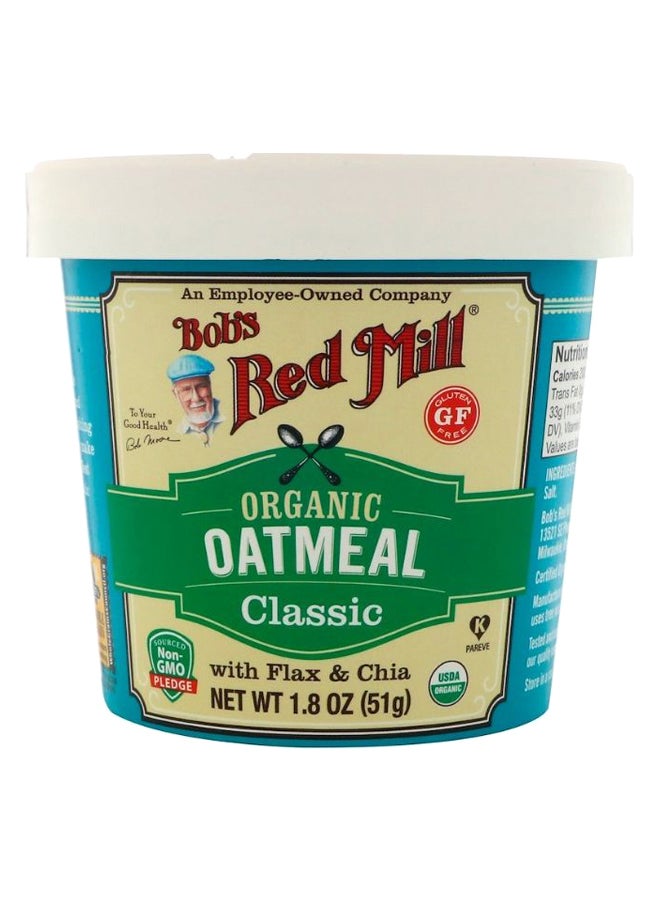 Bob's Red Mill Flax And Chia Classic Organic Oatmeal 51grams - Image 1