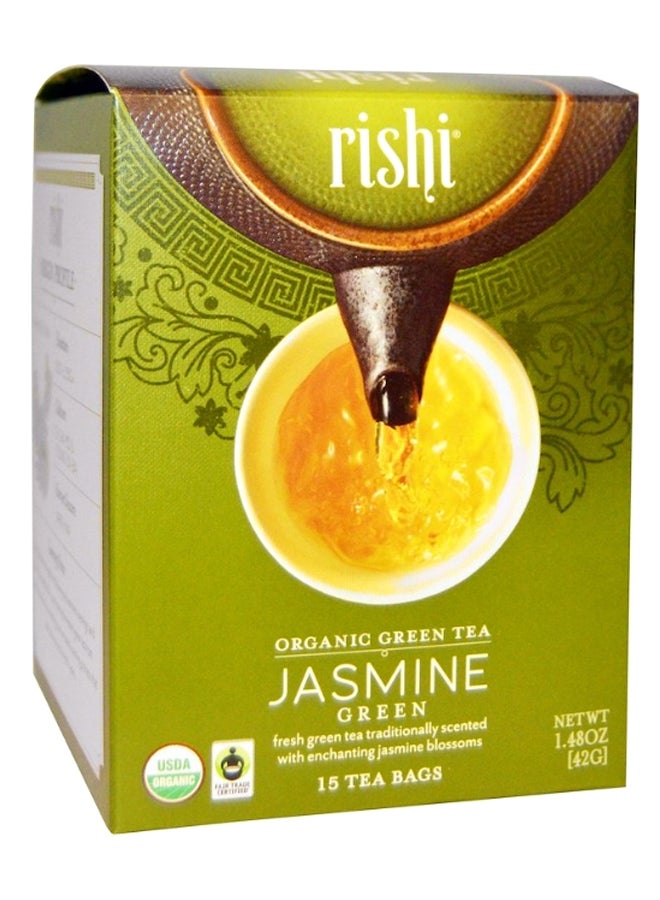 Organic Jasmine Green Tea Bags 1.48grams Pack of 15 - v1588875745/N37384792A_1