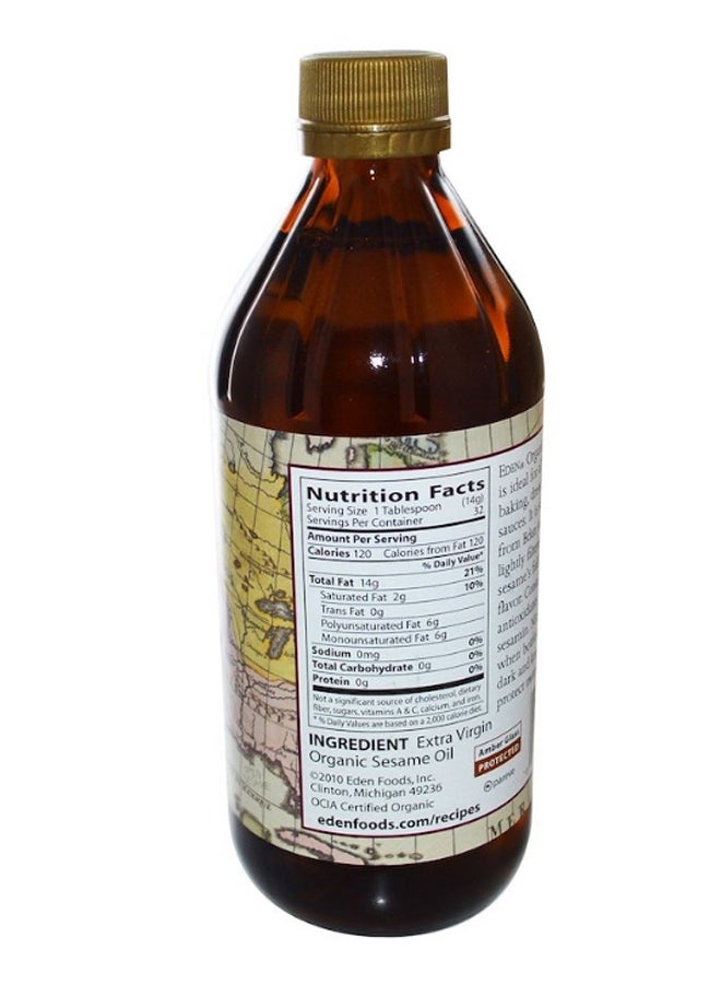 Eden Foods Unrefined Sesame Oil 473ml - Image 2