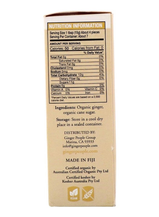 The Ginger People Organic Crystallized Ginger 112grams - Image 2