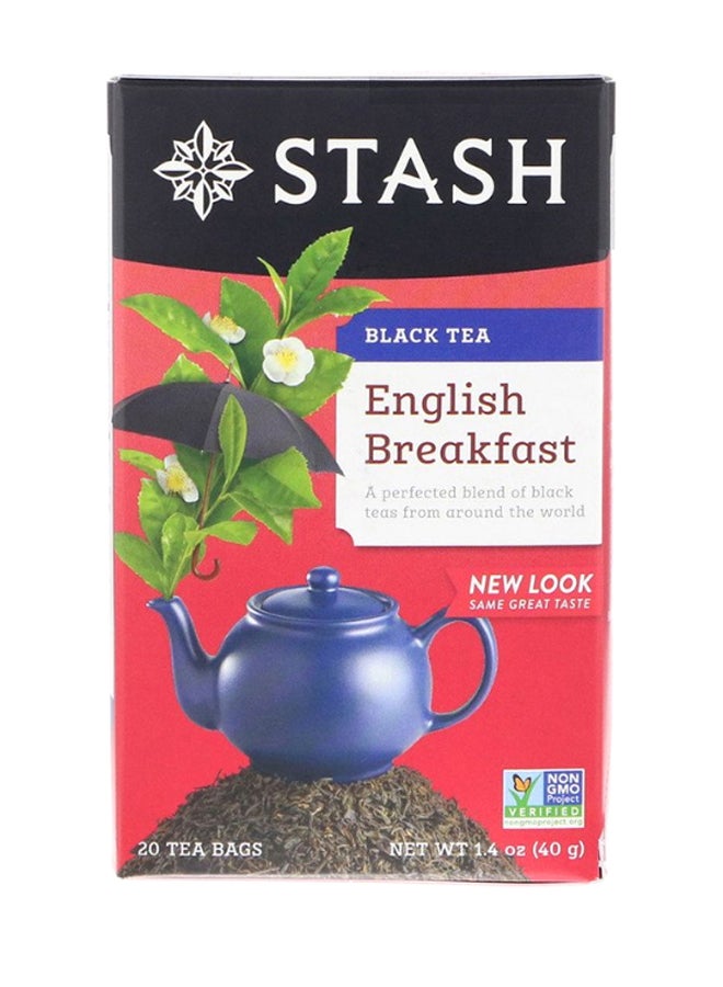 Stash Tea English Breakfast Black Tea - 20 Teabags - Image 1