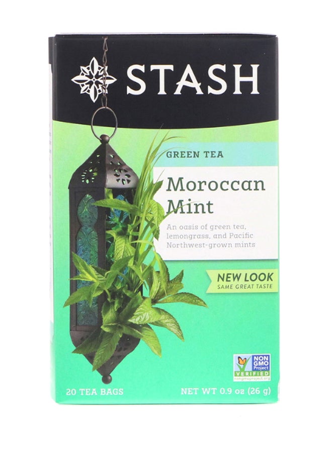 Stash Tea 20 Moroccan Mint Green Teabags 0.9ounce - Image 1