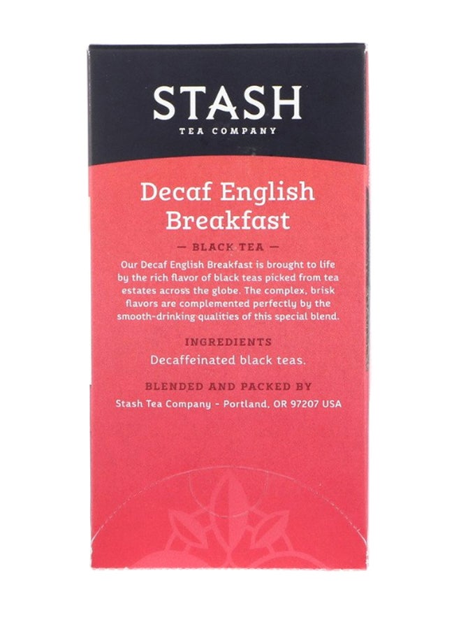 Stash Tea - Decaf English Breakfast Black Tea 18 Teabags - Image 1