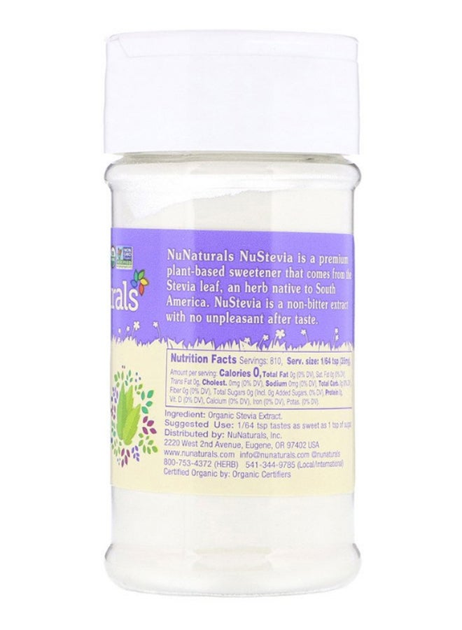 NuNaturals - Nustevia Organic Pure Stevia 28grams - Image 1
