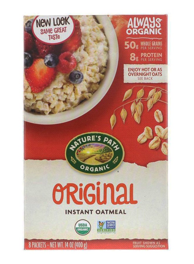 Nature's path Organic Instant Oatmeal 400grams Pack of 8