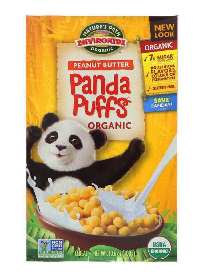Nature's path Enviro Kidz Organic Peanut Butter Panda Puffs 300grams 