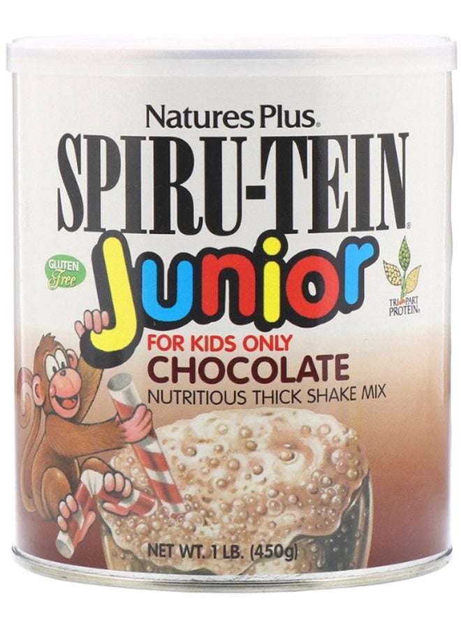 Natures Plus Spiru-Tein Junior Chocolate Nutritious Thick Shake Mix 450grams - Image 1